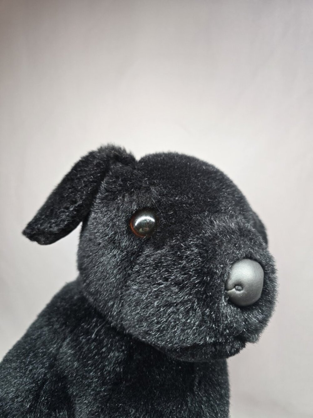Douglas "Bud" Black Lab Labrador Dog Plush Sitting Vintage Pink Tag - Picture 8 of 12